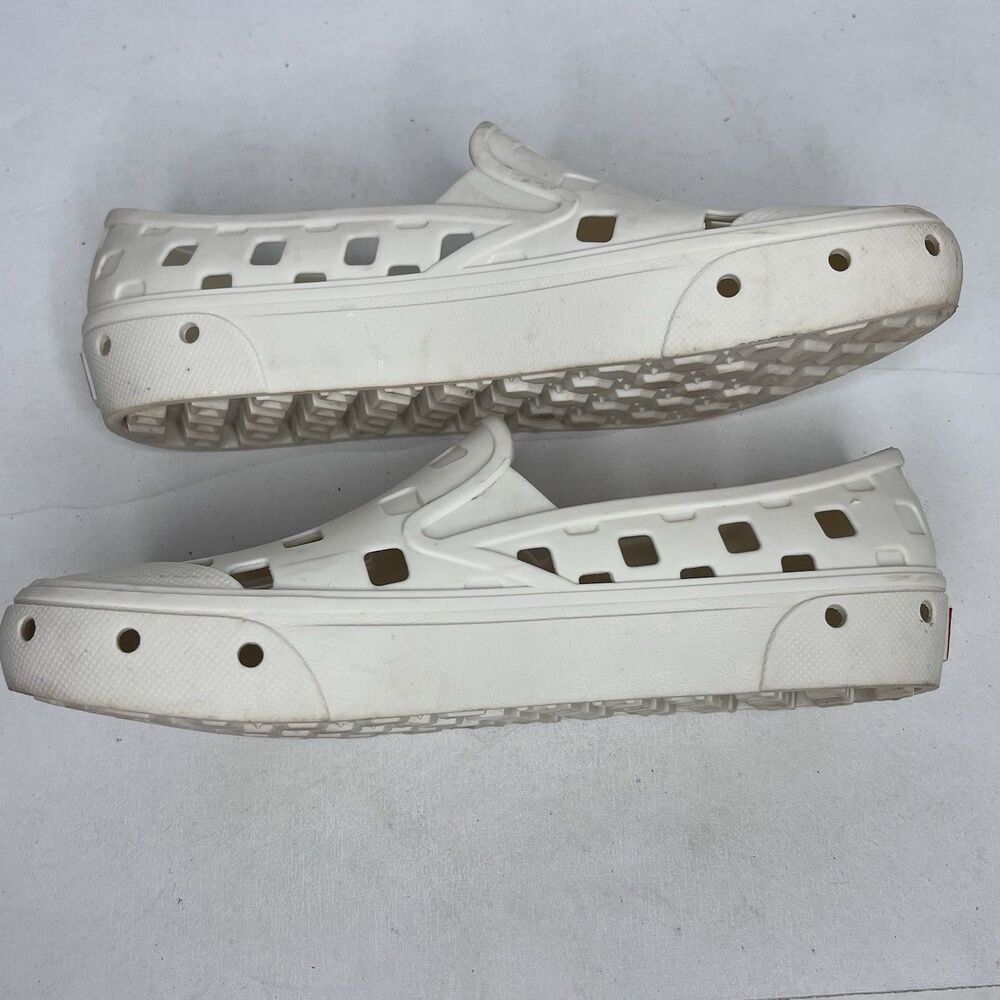 Vans Slip-On Trek White Rubber Square Cutout Casual Shoes Womens Size 6 - Picture 9 of 10
